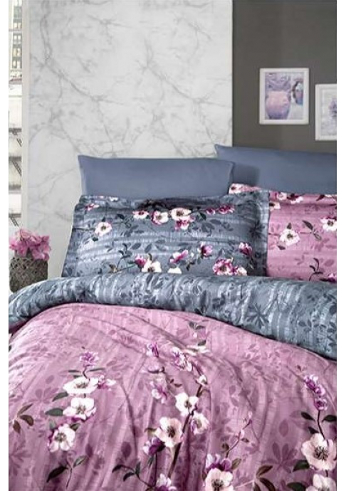 КПБ FIRST CHOICE Cotton Satin Mabelle Grey LRS-396