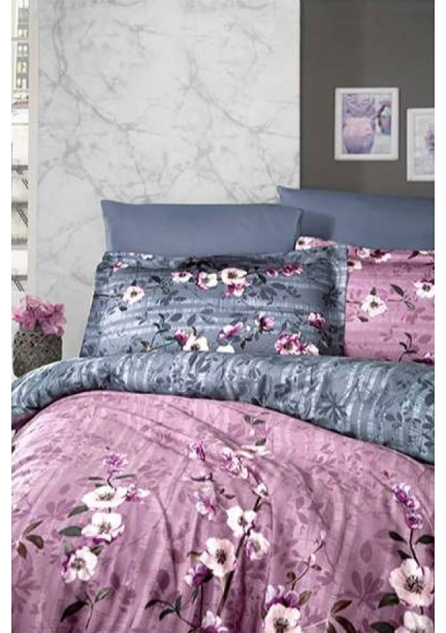 КПБ FIRST CHOICE Cotton Satin Mabelle Grey LRS-396