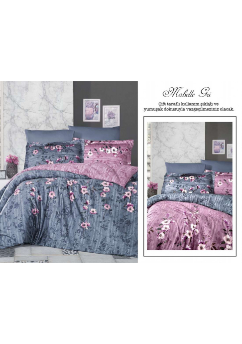 КПБ FIRST CHOICE Cotton Satin Mabelle Grey LRS-396