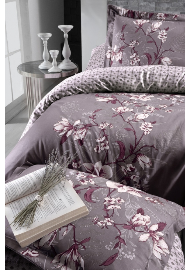 КПБ FIRST CHOICE Cotton Satin Evan Lilac S-476