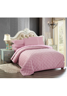 Покрывало Karina Звезда цвет Пудра POKARZ08