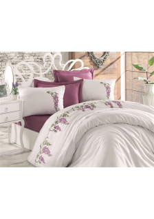 КПБ DANTELA VITA сатин с вышивкой 200*220 (50*70/4 шт.) BEGONVILLE КПБ DANTELA VITA сатин с вышивкой 200*220 (50*70/4 шт.) BEGONVILLE