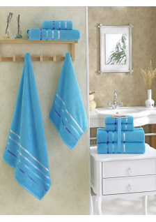 Комплект махровых полотенец "KARNA" BALE 50х80*2-70х140*2 см 1/4
