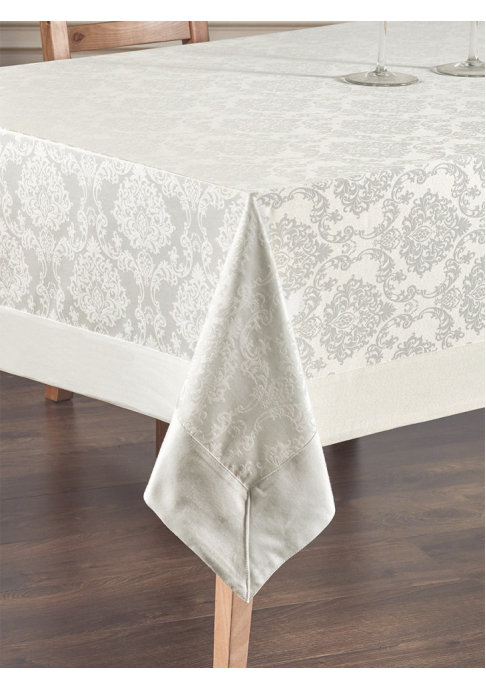 Скатерть "KARNA" с кантом DAMASK COTON 160x300 см