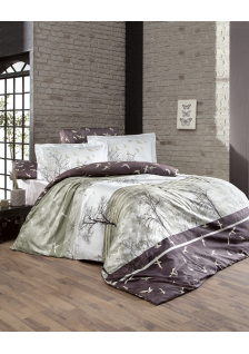 КПБ FIRST CHOICE Cotton Satin Doga Brown LRS-311