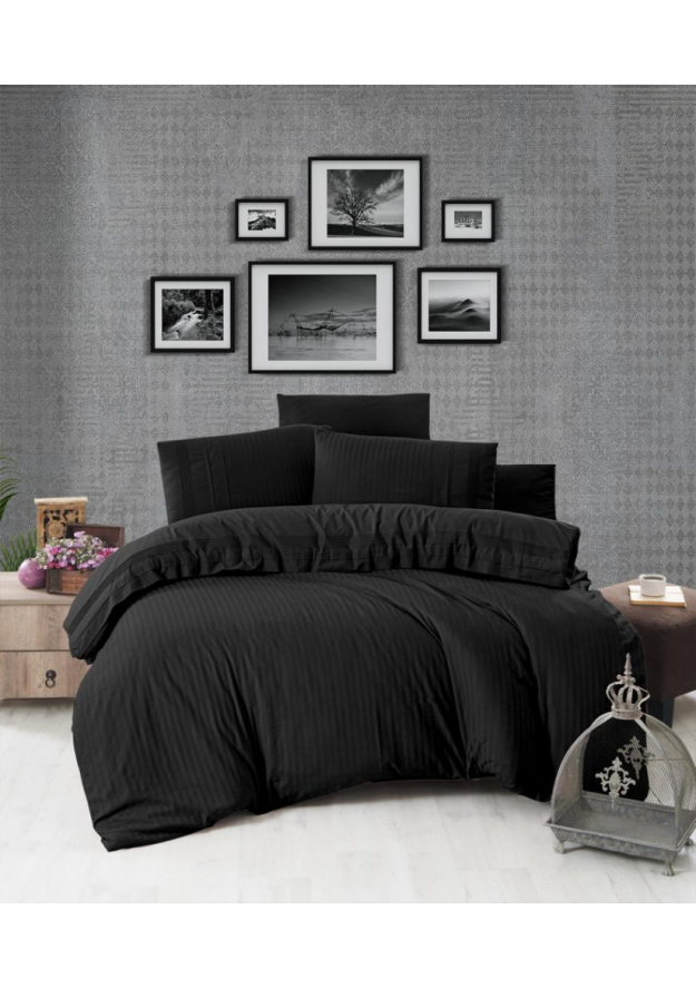 КПБ DO&CO "RANFORCE" жаккард 200*220 (50*70/4)  GARSIA DARK