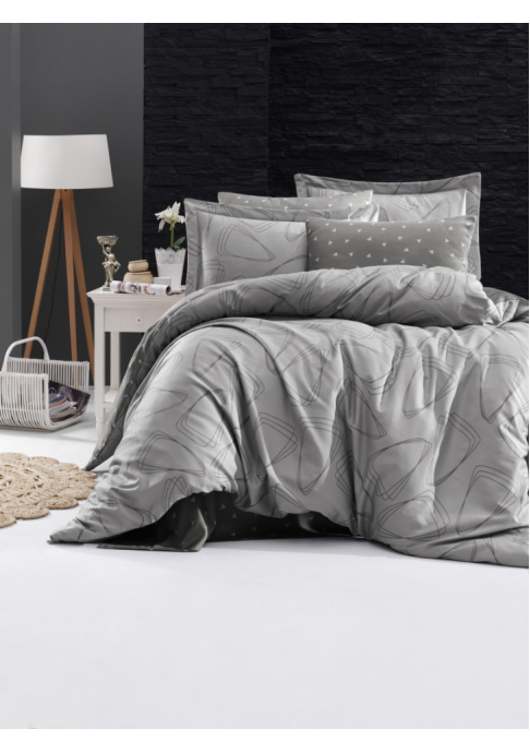 КПБ FIRST CHOICE Cotton Satin Rovena Grey LRS-354