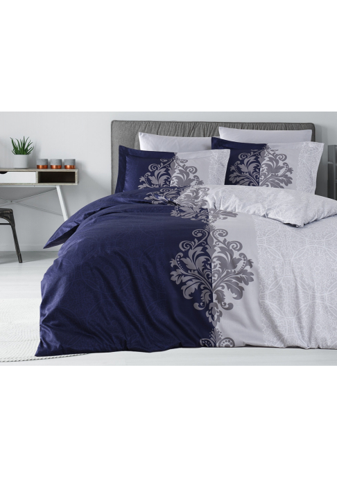 КПБ FIRST CHOICE Cotton Satin Hypnoz Navy Blue S-166