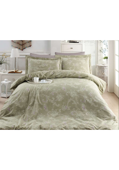 КПБ FIRST CHOICE Cotton Satin Carmina Green S-306