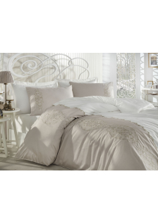 КПБ DANTELA VITA сатин с вышивкой 200*220 (50*70/4 шт.) ELEGANCE