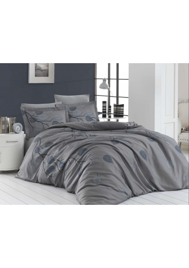 КПБ FIRST CHOICE Cotton Satin Evida Grey S-311