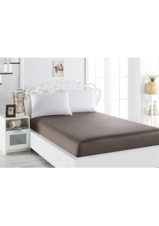 Простынь сатин "KARNA" на резинке LOFT 160x200+30 см Простынь сатин "KARNA" на резинке LOFT 160x200+30 см