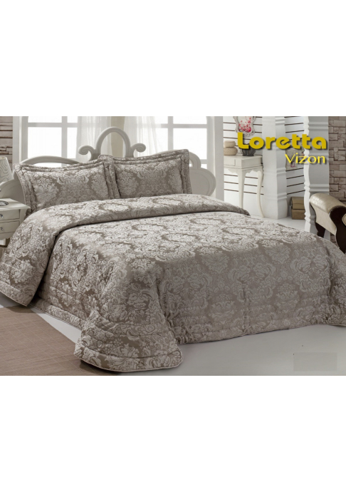 Покрывало жаккард "KARNA" LORETTA 250x270 (50x70+5)*2см