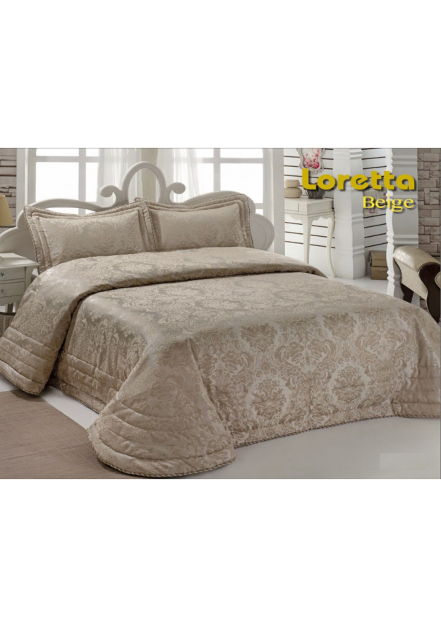 Покрывало жаккард "KARNA" LORETTA 250x270 (50x70+5)*2см