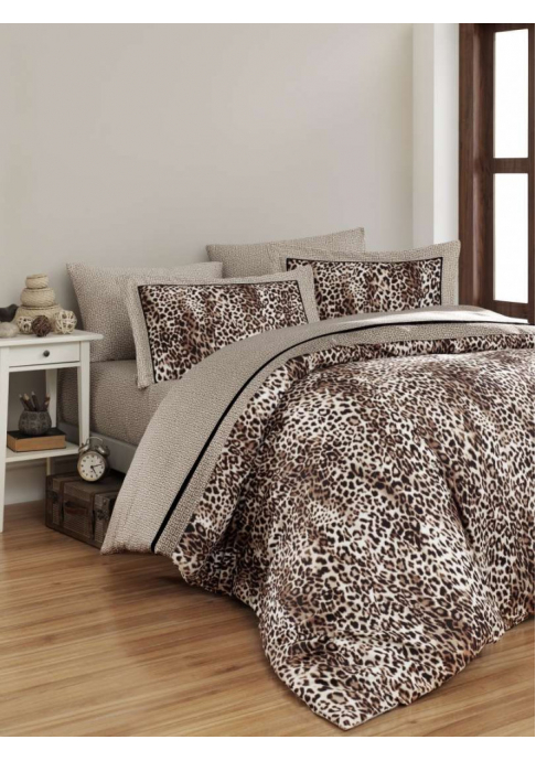 КПБ FIRST CHOICE Cotton Satin Leopar LRS-337